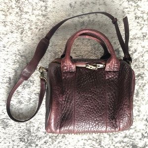 Alexander Wang Leather Burgundy Rockie Bag